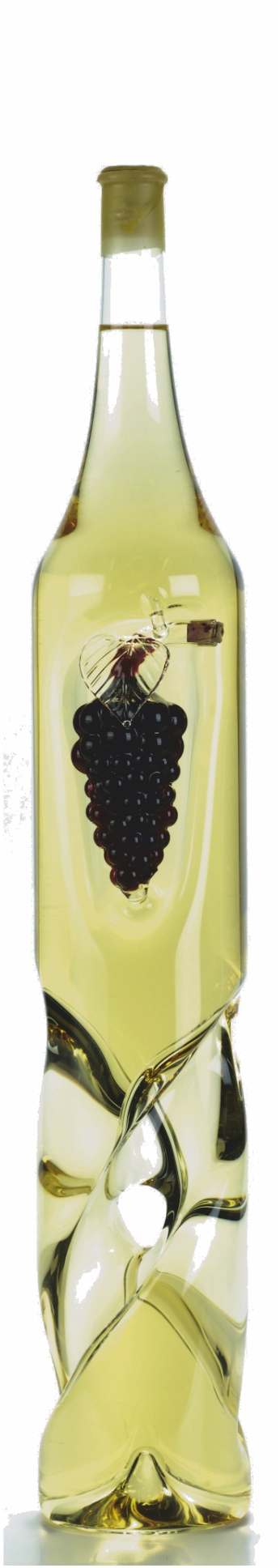 Tokaji Furmint nagy csavart díszpalackban szõlõvel